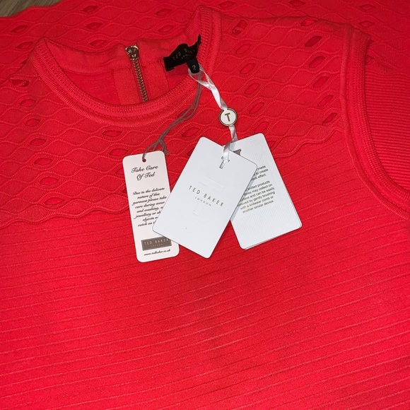 Ted Baker Jacquard Panel Skater Dress - Picture 5 of 8